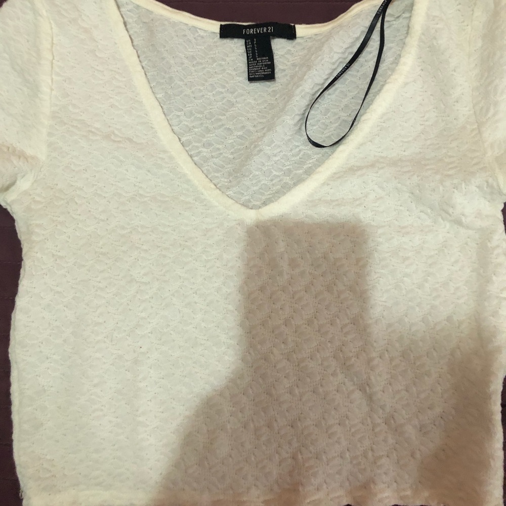 White crop top